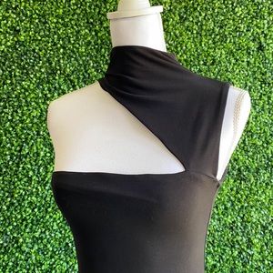 Whatever I Want Cut Out Midi Dress - Black